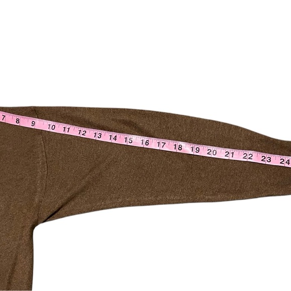 NAADAM Brown Silk Cashmere Turtleneck Tunic Sweater Size XS NWOT - Picture 11 of 16
